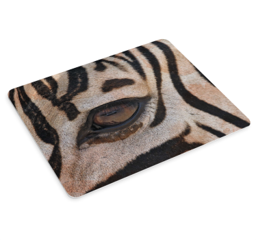 Tapis de souris original oeil de tigre en gros plan - TenStickers