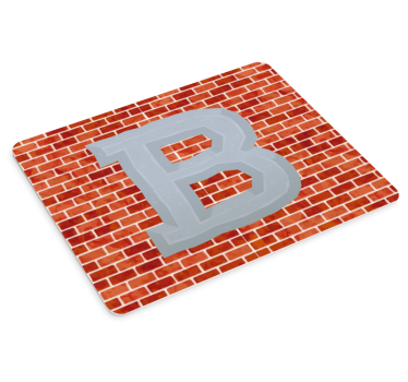 Tapis de souris lettre b en gras - TenStickers