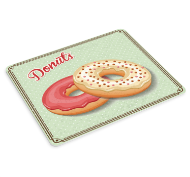 Tapis de souris duo de donuts délicieux - TenStickers