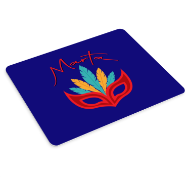 Tapis de souris masque de plumes colorées - TenStickers