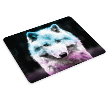 Tapis de souris original portrait de loup - TenStickers