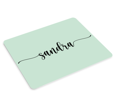 Tapis de souris nom texte élégant personnalisé - TenStickers