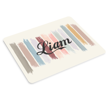 Tapis de souris rayures de pinceau colorées - TenStickers