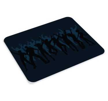 Tapis de souris original collage de silhouettes dansantes - TenStickers