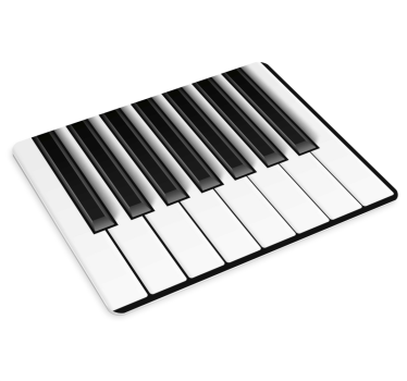 Tapis de souris original clavier de piano art - TenStickers