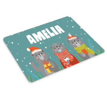 Tapis de souris trio d'animaux de vacances - TenStickers