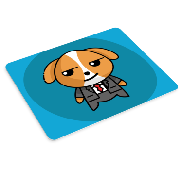 Tapis de souris original personnage canin élégant - TenStickers