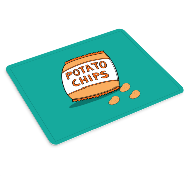 Tapis de souris original illustration d'emballage snack - TenStickers