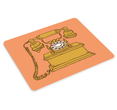 Tapis de souris original téléphone rotatif classique - TenStickers