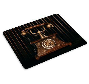 Tapis de souris original téléphone à cloche vintage - TenStickers