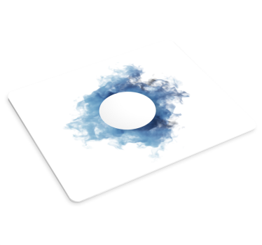 Tapis de souris original fumée bleue tourbillonnante - TenStickers
