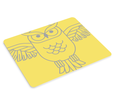 Tapis de souris original silhouette de hibou - TenStickers