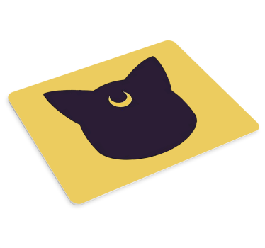 Tapis de souris original silhouette de chat stylisée - TenStickers