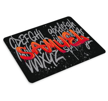 Tapis de souris nom typographie unique - TenStickers