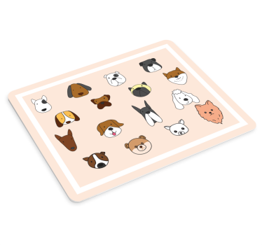 Tapis de souris original expressions de créatures adorables - TenStickers