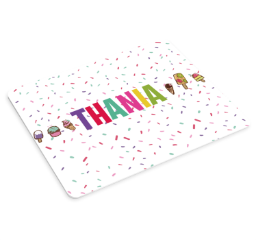 Tapis de souris nom décoration de nom colorée - TenStickers