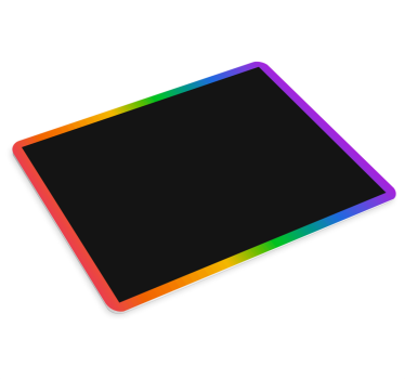 Tapis de souris original bord coloré - TenStickers