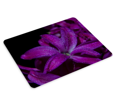 Tapis de souris original fleurs vibrantes en gros plan - TenStickers