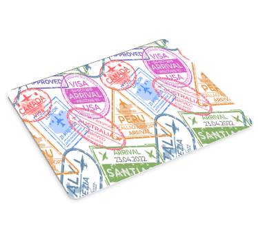 XXL Tapis de souris avec motif Timbres de voyage - TenStickers