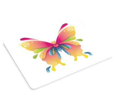 Tapis de souris original symbole de papillon radieux - TenStickers
