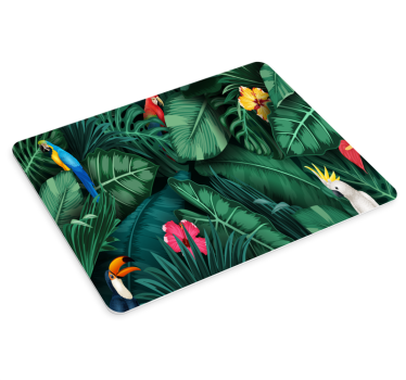 Tapis de souris original motif oiseaux tropicaux - TenStickers