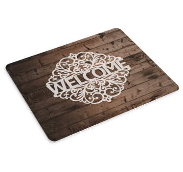 Tapis de souris bienvenue design orné - TenStickers