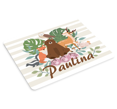 Tapis de souris animaux mignons en composition - TenStickers