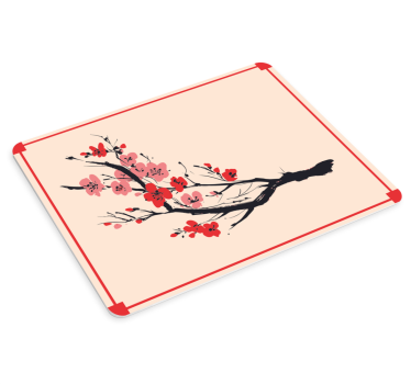 Tapis de souris original branche de cerisier en fleur - TenStickers
