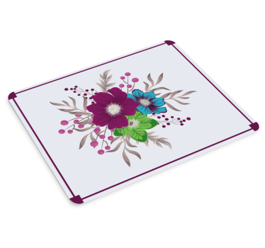 Tapis de souris original motif floral élégant - TenStickers