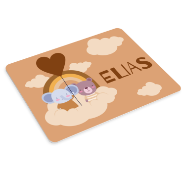 Tapis de souris amis animaux colorés - TenStickers