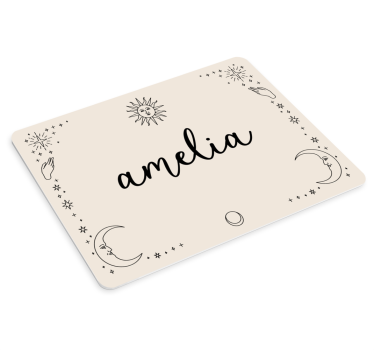 Tapis de souris nom personnalisation céleste - TenStickers