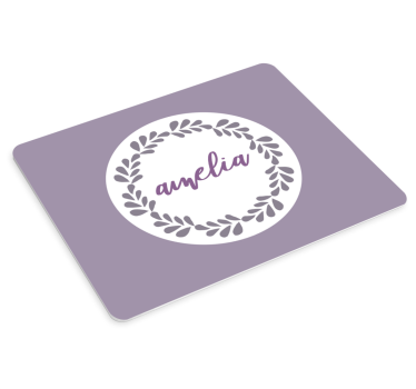 Tapis de souris nom cercle personnalisé - TenStickers
