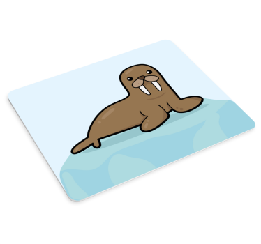 Tapis de souris original illustration de morse - TenStickers