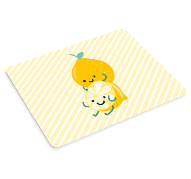 Tapis de souris original personnages fruités mignons - TenStickers