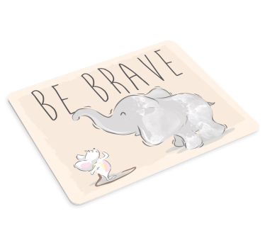 Tapis de souris citation compagnons animaux inspirants - TenStickers