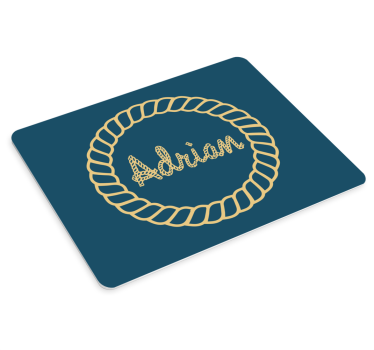 Tapis de souris nom texte corde personnalisé - TenStickers