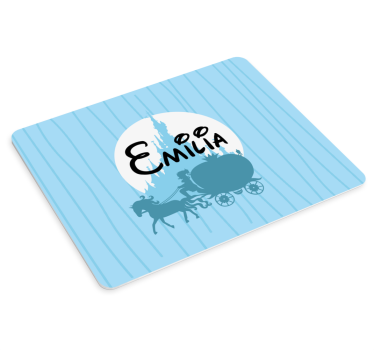 Tapis de souris nom scène de carrosse personnalisée - TenStickers