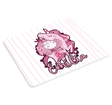 Tapis de souris original illustration de licorne fantaisie - TenStickers