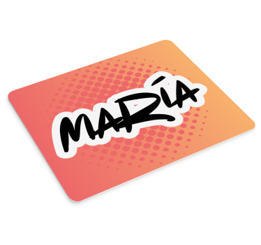 Tapis de souris nom design nommé audacieux - TenStickers