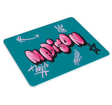 Tapis de souris nom œuvre artistique audacieuse - TenStickers