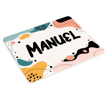 Tapis de souris nom avec accents audacieux - TenStickers