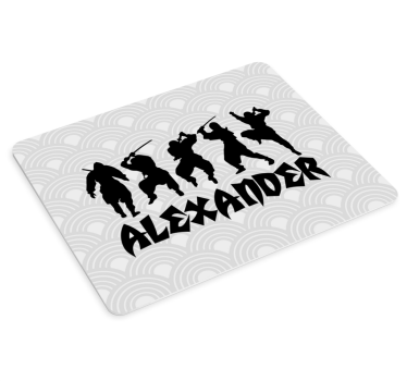Tapis de souris gamer silhouettes de ninja - TenStickers