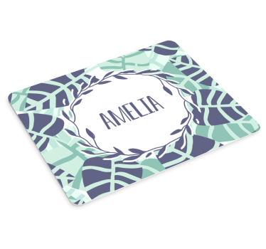 Tapis de souris personnalisé motif floral - TenStickers