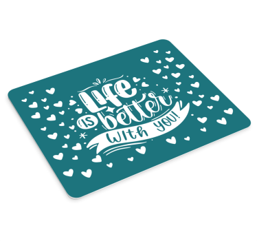 Tapis de souris citation expression sincère de la vie - TenStickers