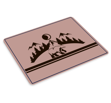 Tapis de souris original paysage de montagne - TenStickers