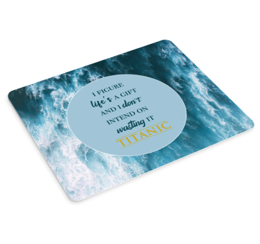 Tapis de souris citation vagues inspirantes - TenStickers