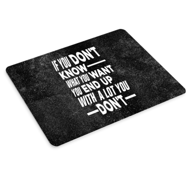 Tapis de souris citation conseils de vie inspirants - TenStickers