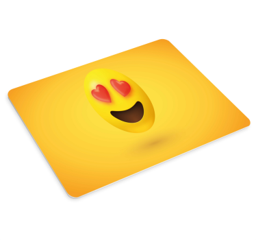 Tapis de souris citation Émotion amoureuse emoji - TenStickers