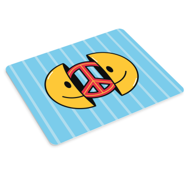 Tapis de souris original symbole de paix joyeux - TenStickers