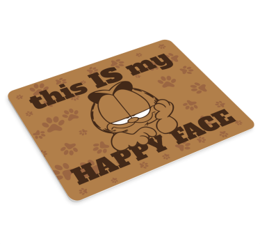 Tapis de souris original garfield expression joyeuse - TenStickers
